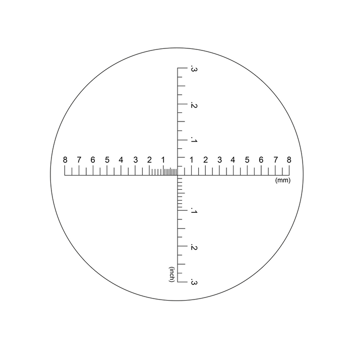 1mm/10 Div, 1mm/5 Div, 16mm/32 Div, 0.1″/10 Div, 0.6″/24 Div 7X Adjustable Magnifier with Scale Ideal-M12071