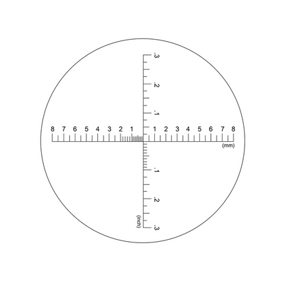 1mm/10 Div, 1mm/5 Div, 16mm/32 Div, 0.1″/10 Div, 0.6″/24 Div 7X Adjustable Magnifier with Scale Ideal-M12071