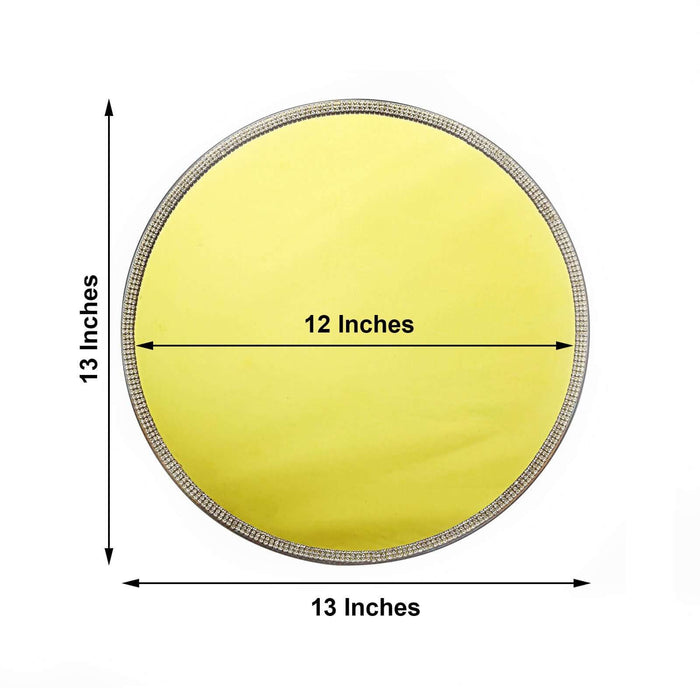 12-inch round reflector with yellow surface for photography lighting