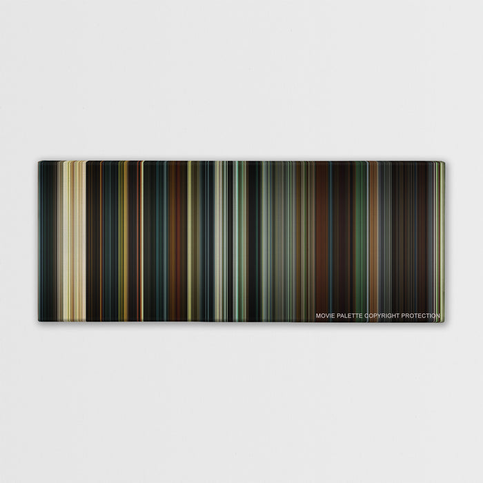 28 Days Later... color palette canvas print: thousands of thin vertical stripes of color