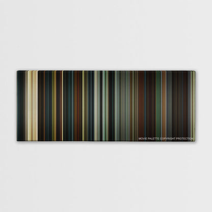 28 Days Later... color palette canvas print: thousands of thin vertical stripes of color