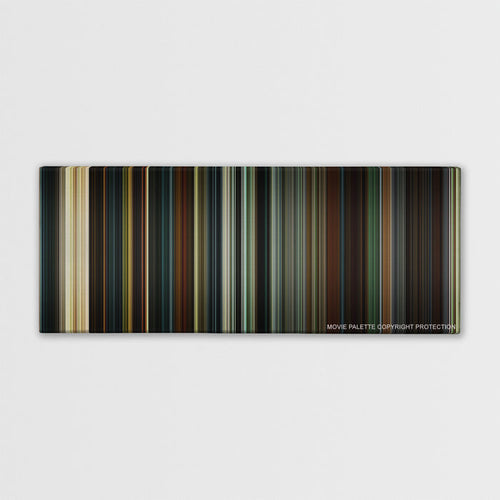 28 Days Later... color palette canvas print: thousands of thin vertical stripes of color