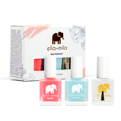 Pinktini, Baby and In a Rush 3-pack nail polish set with its gift box