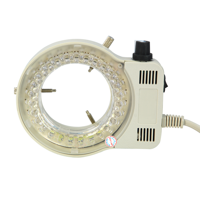 56 LED Microscope Ring Light Diameter 64mm 5W, Clear, SKU ML46241222, three quarter front view