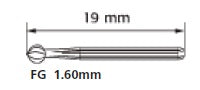702    [a pack of 10 or 100] Taper Fissure - Cross Cut Operative & Surgical Carbide Burs