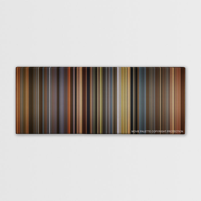 A Beautiful Mind color palette canvas print: thousands of thin vertical stripes of color