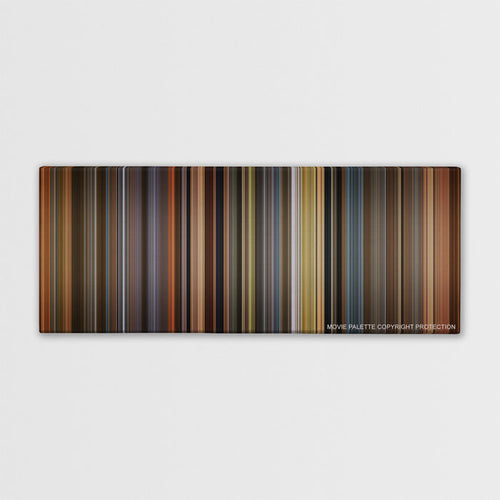 A Beautiful Mind color palette canvas print: thousands of thin vertical stripes of color
