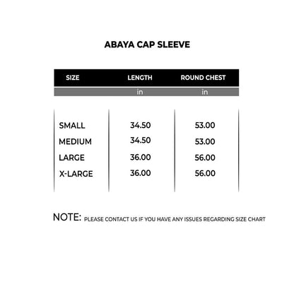 Active Abaya with Hoodie  (Cap Sleeves)