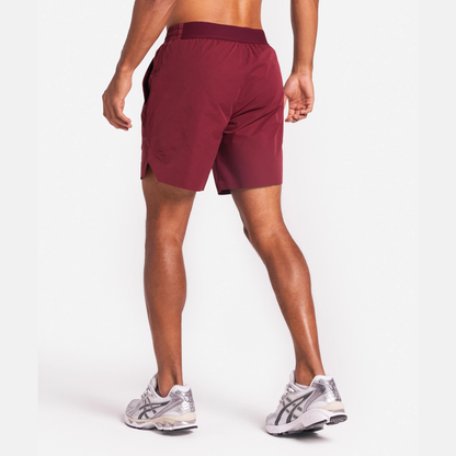 Agaru Gradient Seamless T-Shirt / Shorts Set - Dark Carmine