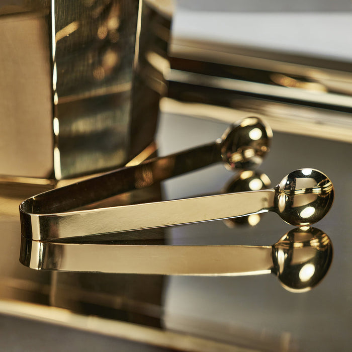 Alessia Gold Ice Tong - Barware by Carlyle Avenue
