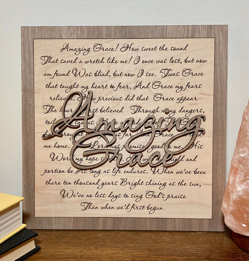 Amazing grace wood sign home decor, religious home wood sign, home wooden sign, wooden sign