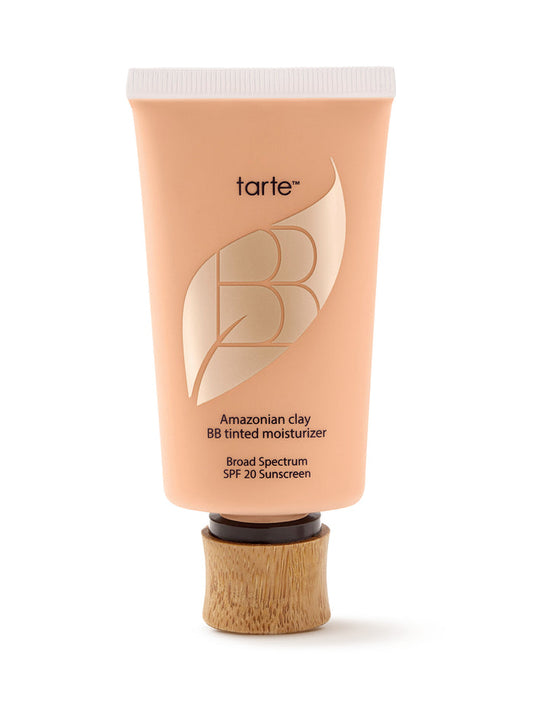 Tarte Amazonian clay BB tinted moisturizer on a white background