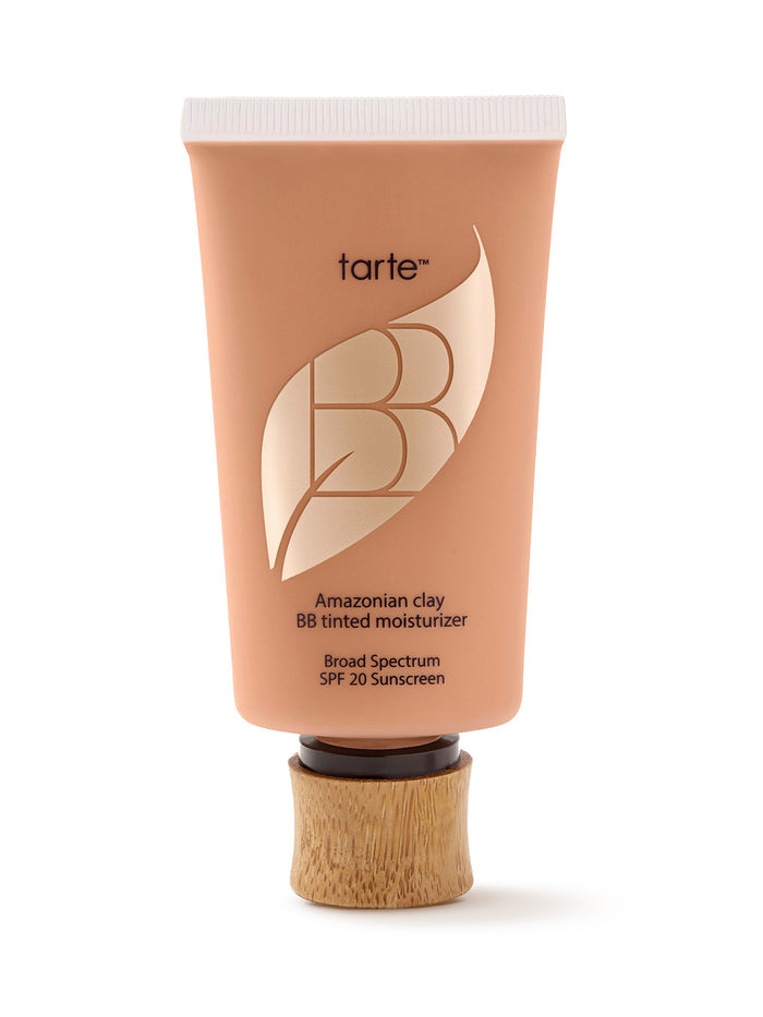 Tarte BB cream tube on a white background