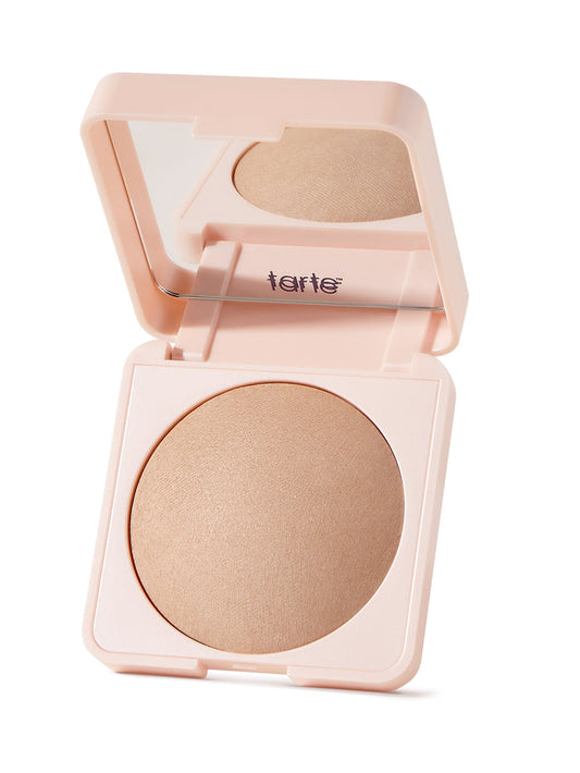Tarte blush compact on a white background