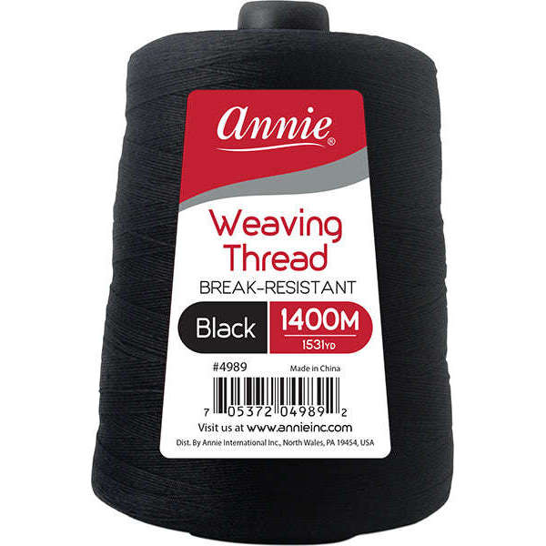 Annie Weaving Thread 1400 Meters, 1 Count, Black