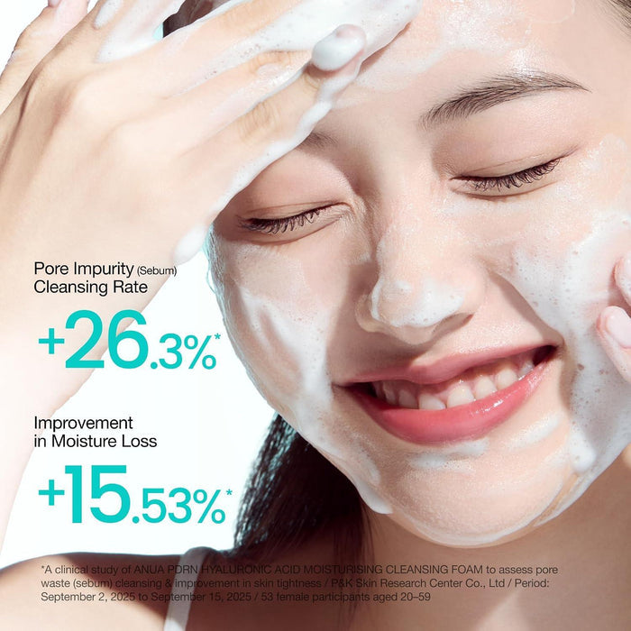 ANUA PDRN Hyaluronic Acid Moisturizing Cleansing Foam 150 mL