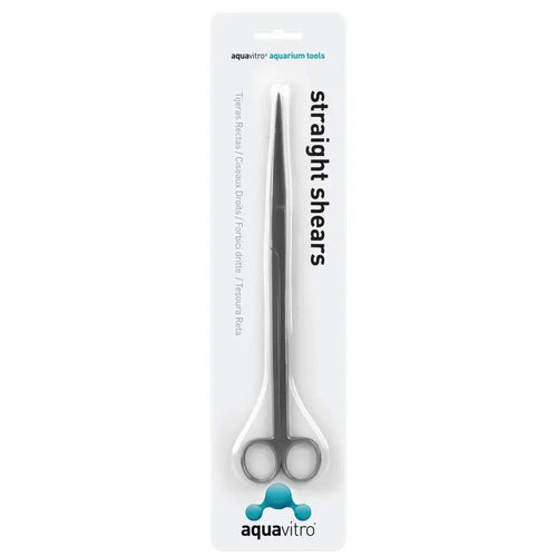 Aquavitro straight shears with sleek metallic blades and ergonomic handles for precise cutting performance