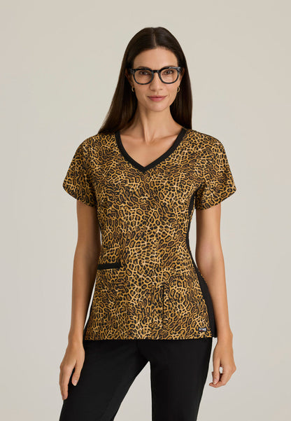 Arie Print Top - Wild Side - Grey's Anatomy Scrubs