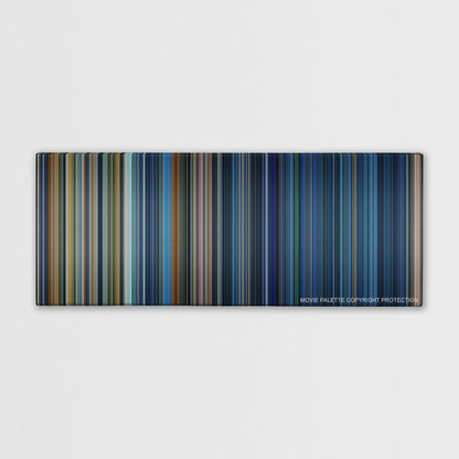 Armageddon color palette canvas print: thousands of thin vertical stripes of color
