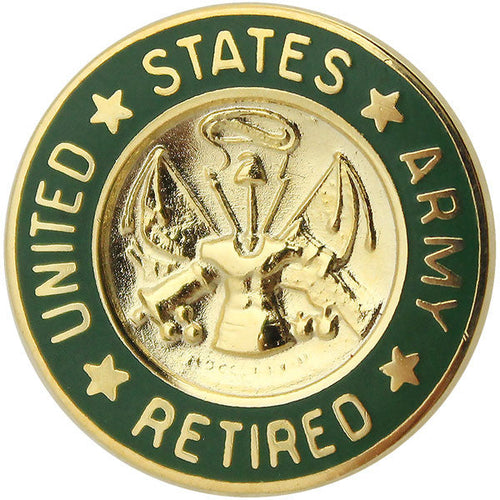 Army Retired Lapel Pin Lapel Pins