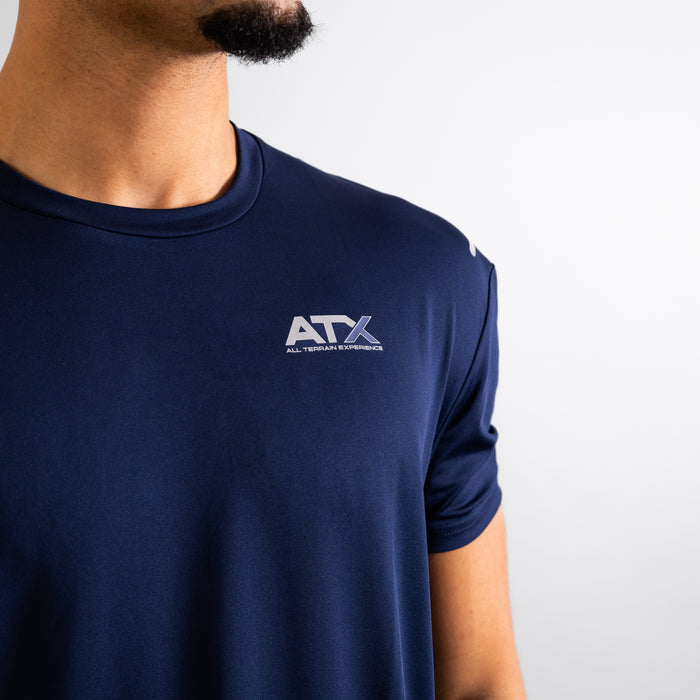 ATX Granite T-Shirt / Shorts Set - Navy/Dark Grey