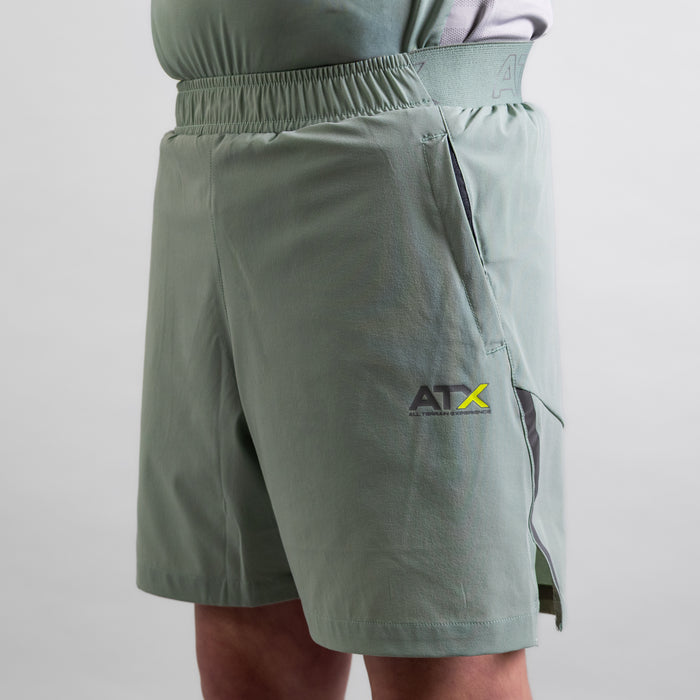ATX Junior Granite T-Shirt / Shorts Set - Green/Grey