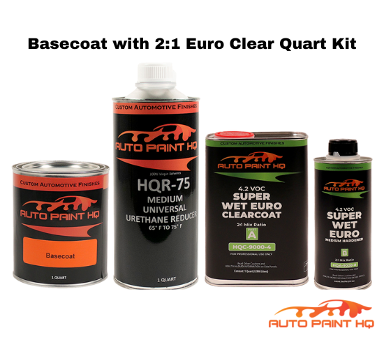 Audi/VW LB9A Candy White Basecoat Clearcoat Quart Complete Paint Kit