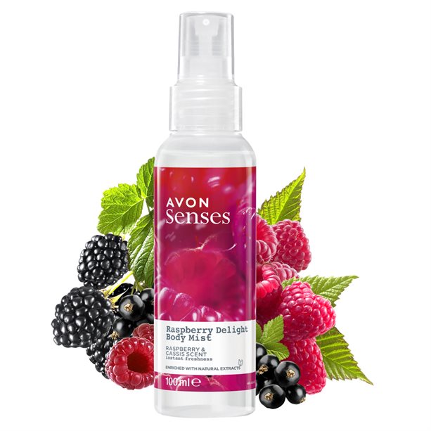 Avon Naturals Senses Raspberry Delight & Cassis Body Mist - 100ml