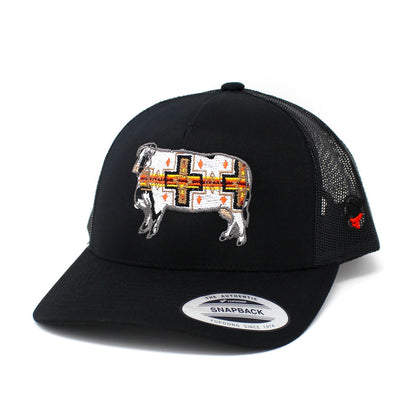 Aztec Bull Embroidered Trucker Hat