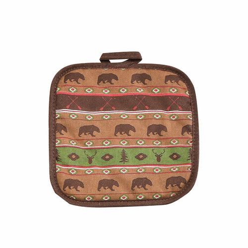 Aztec Multi-Animal Printed Pot Holder, Set of 10 Oven Mitt or Pot Holder
