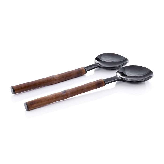 Bamboo and Horn Salad Server Set - Large - Serveware by Carlyle Avenue