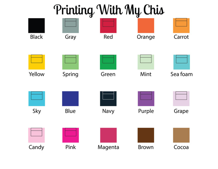 Ink color choices for notepads
