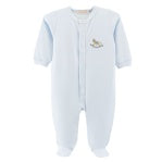 BCC Cute Rocking Horse Emb. Footie-Blue