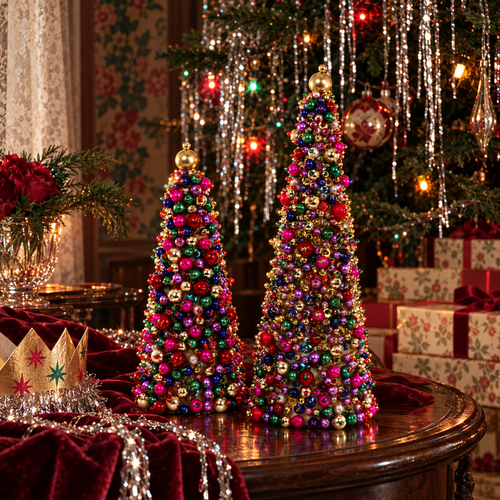 Beaded Tree, Set of 2