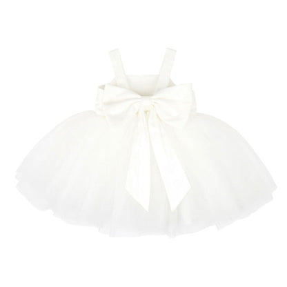 Bebe Embroidered Bodice Tulle Dress