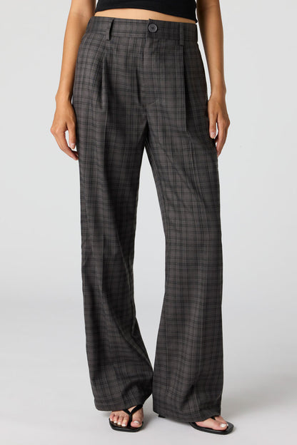 Belted Wide Leg Dress Pant
