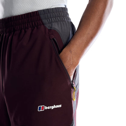 Berghaus Farndale T-Shirt / Wavertree Shorts Set - Burgundy/Grey