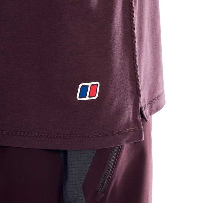 Berghaus Farndale T-Shirt / Wavertree Shorts Set - Burgundy/Grey