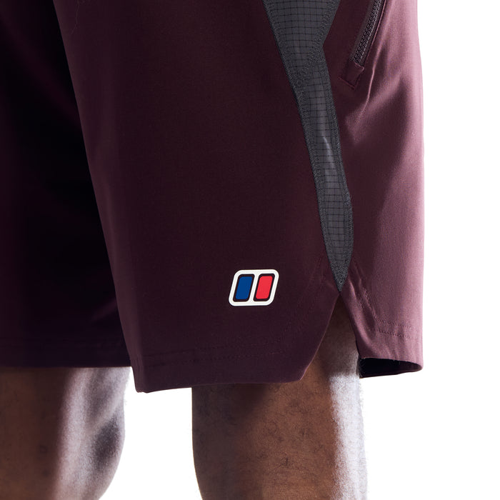 Berghaus Farndale T-Shirt / Wavertree Shorts Set - Burgundy/Grey