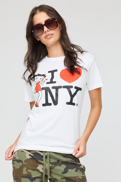 Betty Boop Graphic Boyfriend T-Shirt