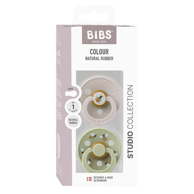 Bibs Pacifier Studio Colour Bumblebee - Mushroom
