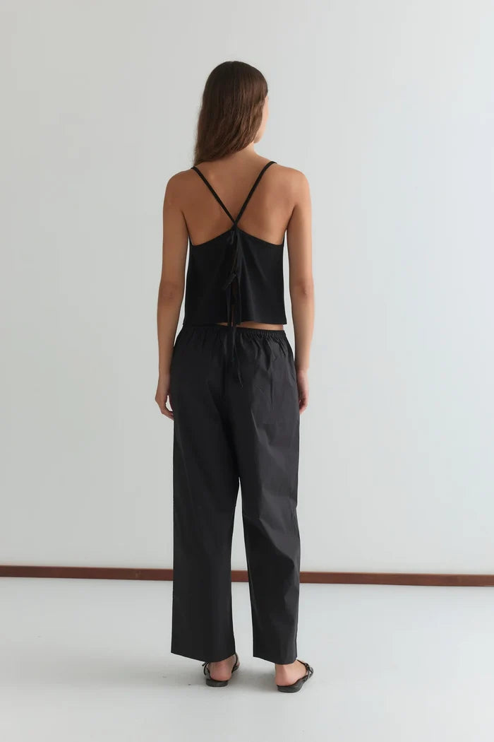 Black Drape Jersey Top