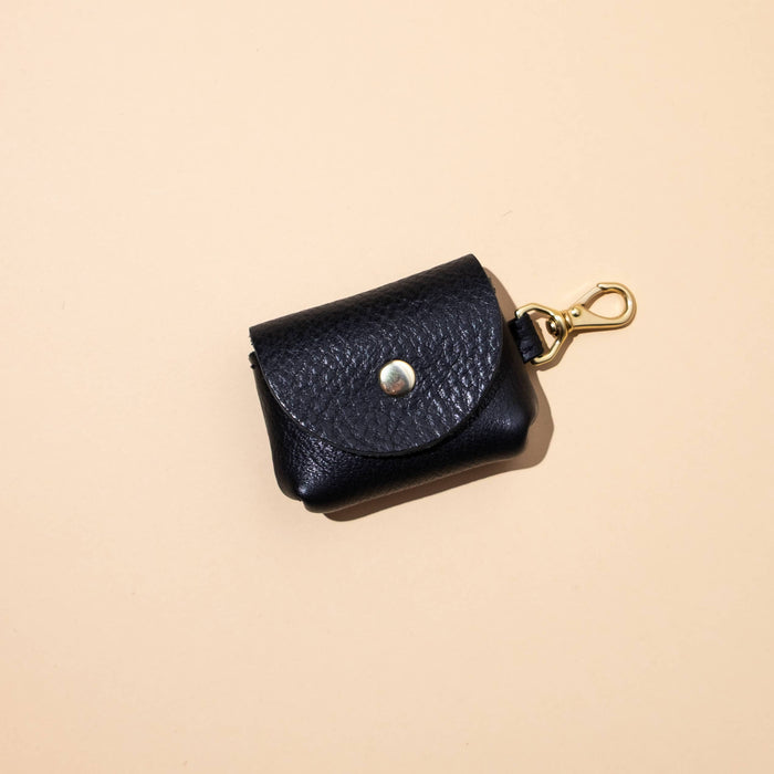 Black Leather Airpod Case