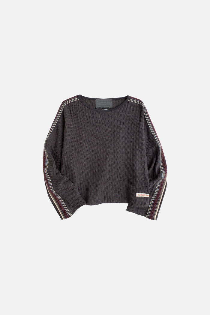 Black Triple Tape Knit