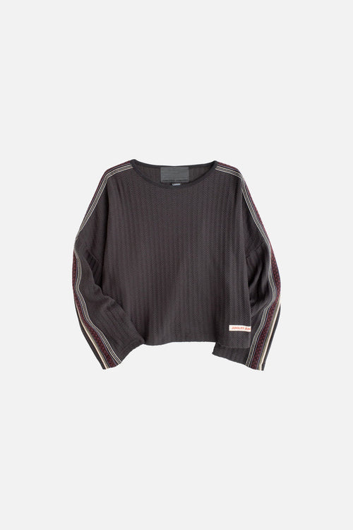 Black Triple Tape Knit