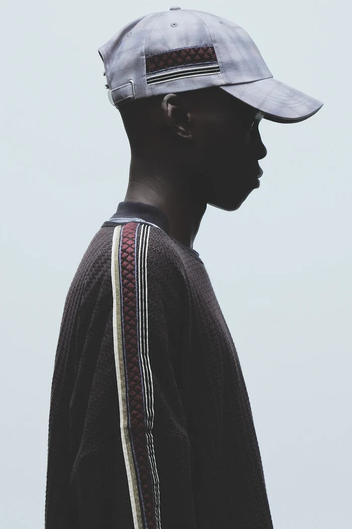 Black Triple Tape Knit