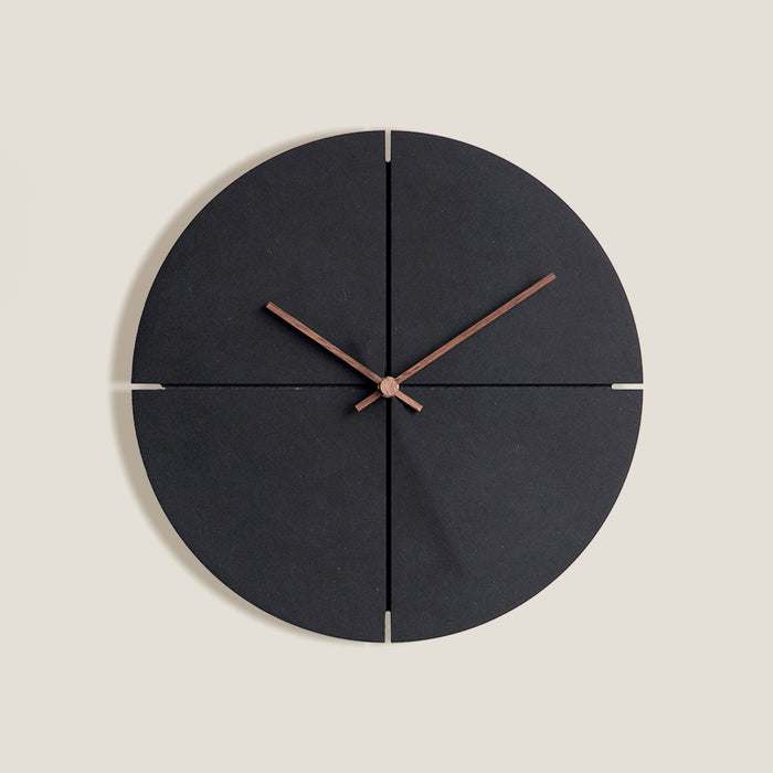 Black Wood Wall Clock
