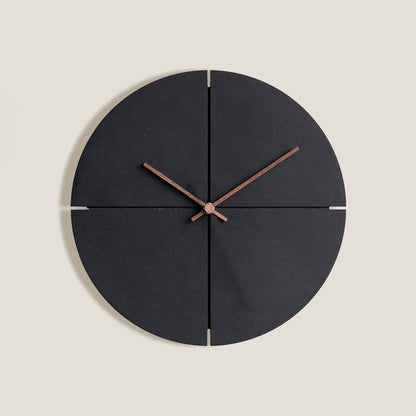 Black Wood Wall Clock