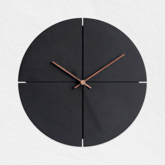 Black Wood Wall Clock
