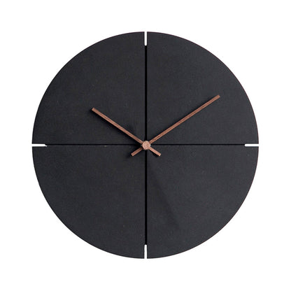 Black Wood Wall Clock